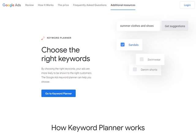 Google Keyword Planner