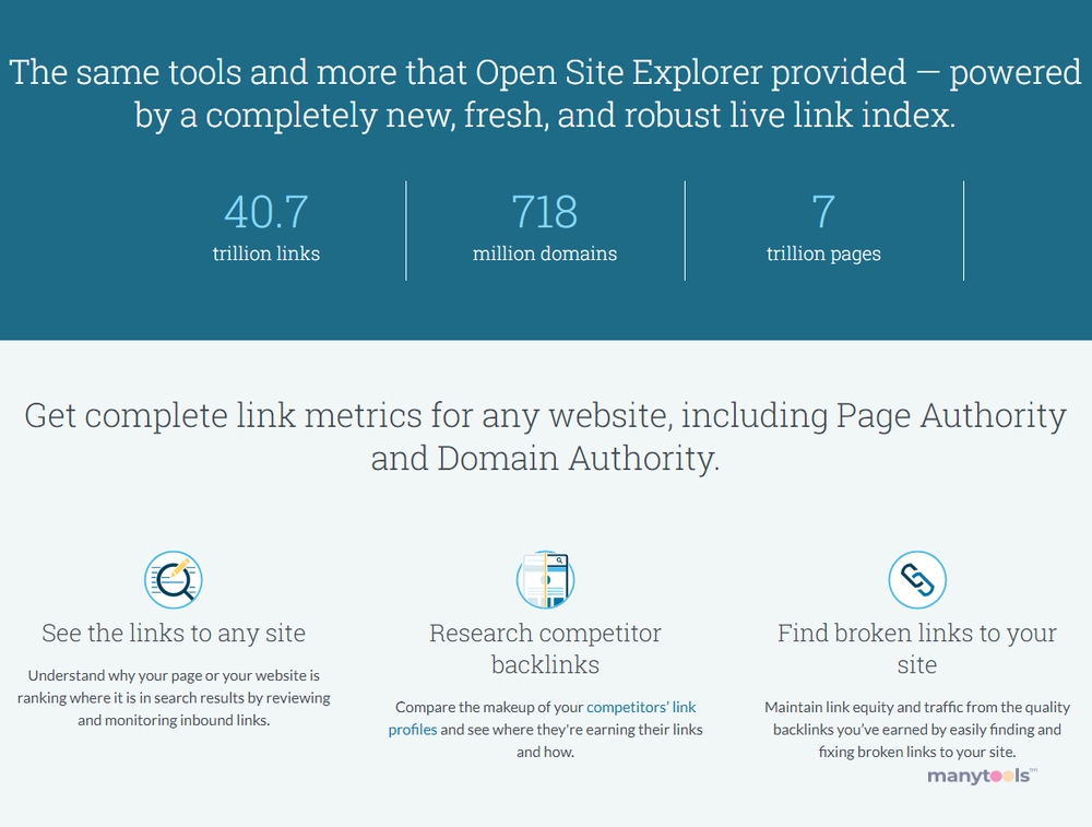 Moz Link Explorer