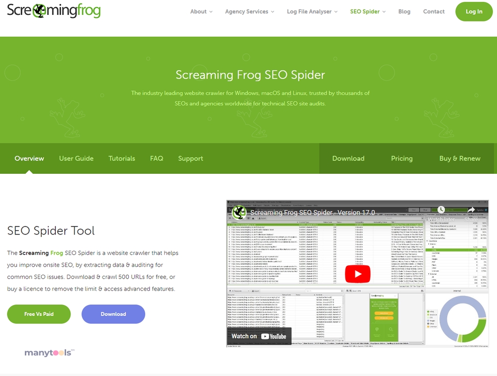 Screaming Frog SEO Spider