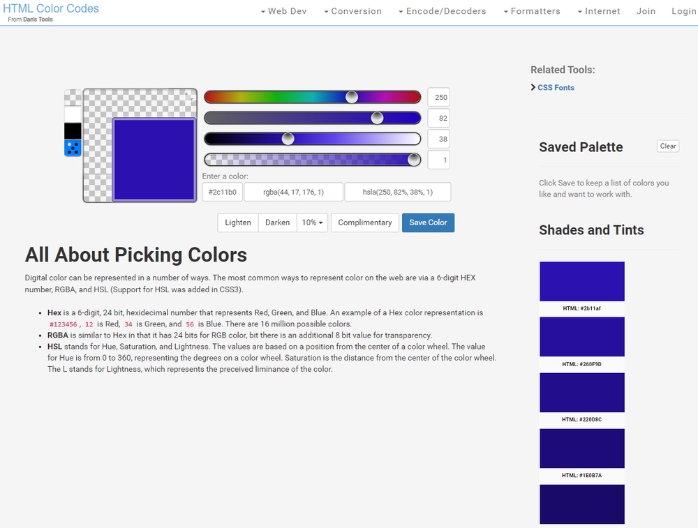 Hex Color Picker Tool & 12+ Color Tools Sites Like Hexcolortool.com