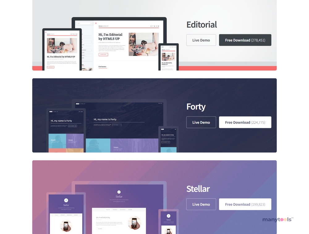 HTML5Up 7 Website Templates Sites Like Html5up HTML5Up 7 Website Templates Sites Like Html5up