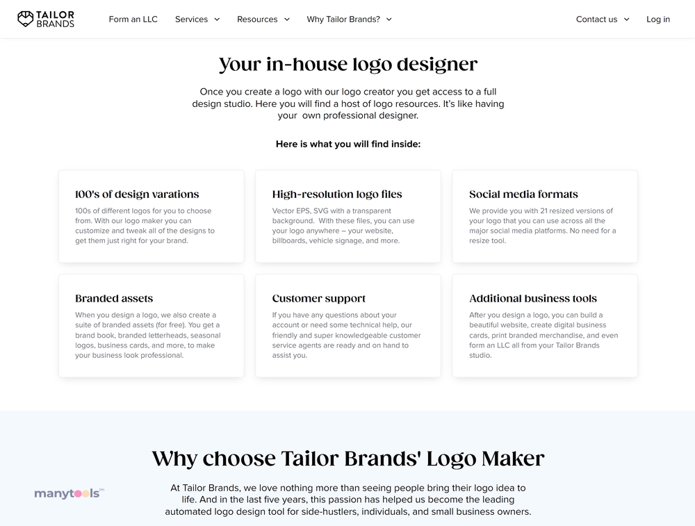 Tailor Brands Logo Maker