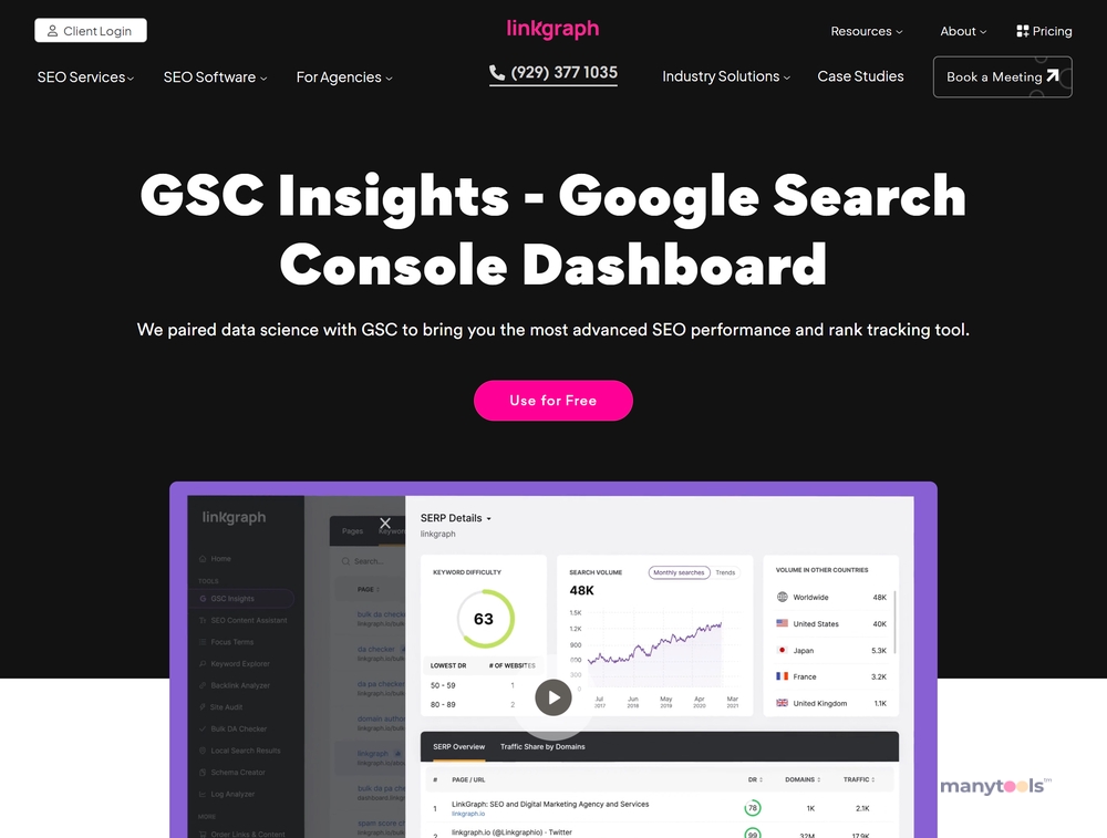 GSC Insights - Google Search Console Dashboard