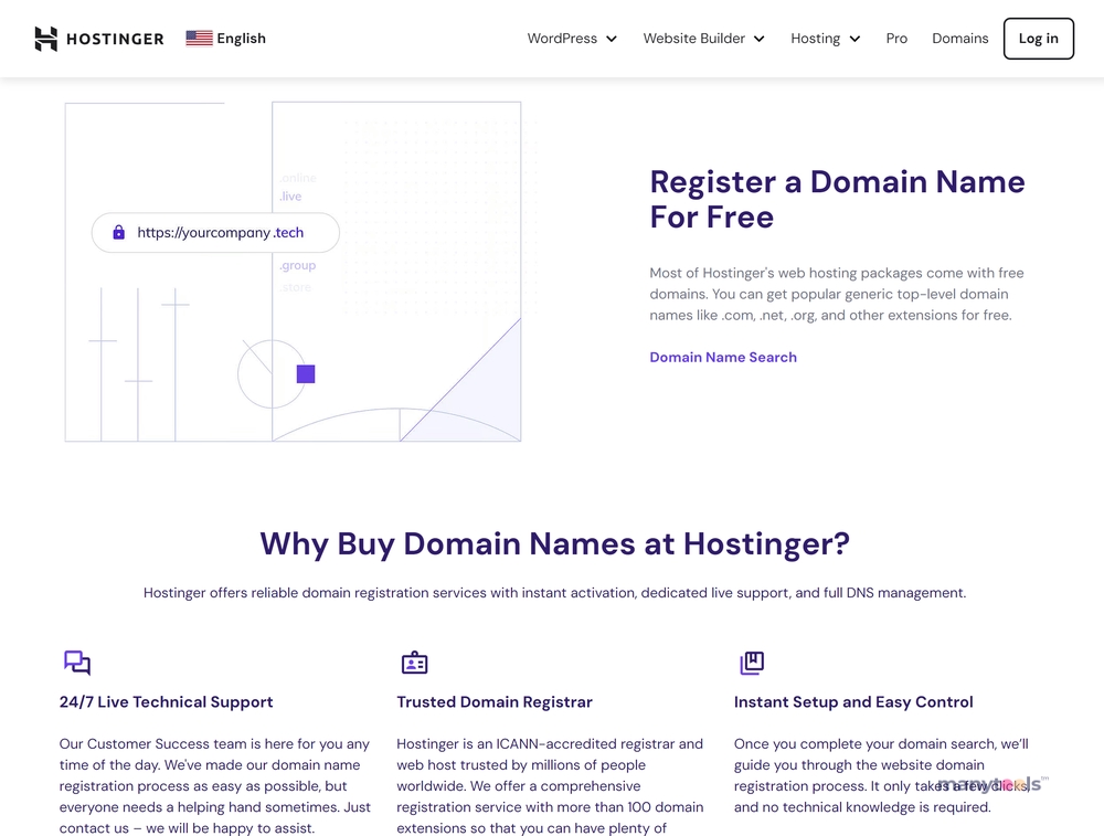 Hostinger - Domains