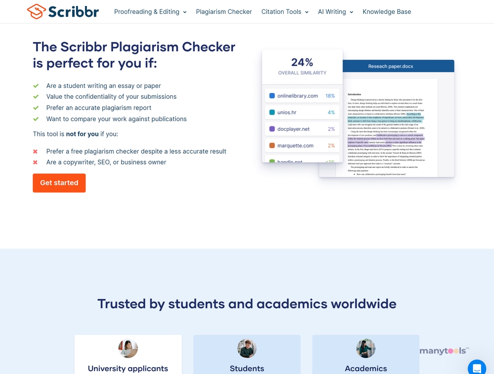 Scribbr Plagiarism Checker