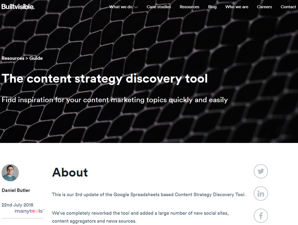 Content Strategy Discovery Tool