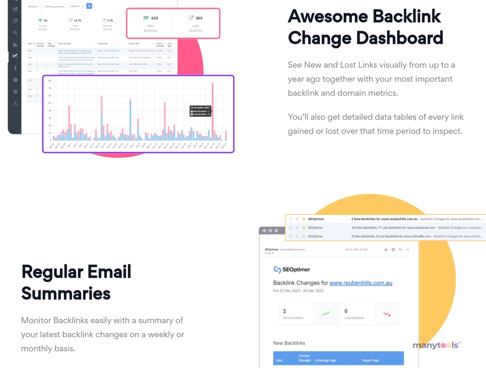 Backlink Monitoring Tool