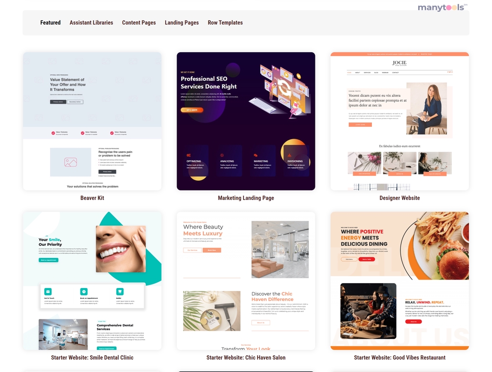 Beaver Builder WordPress Templates