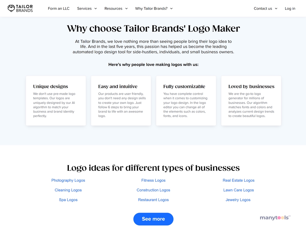 Tailor Brands Logo Maker