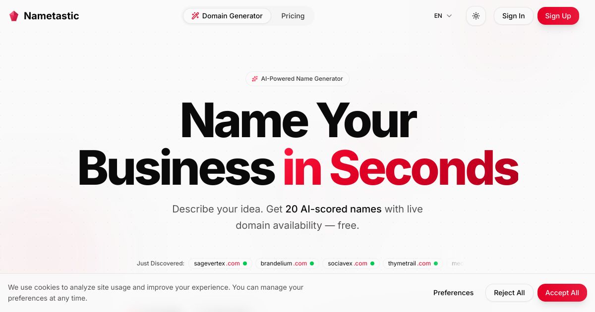 Nametastic screenshot 1
