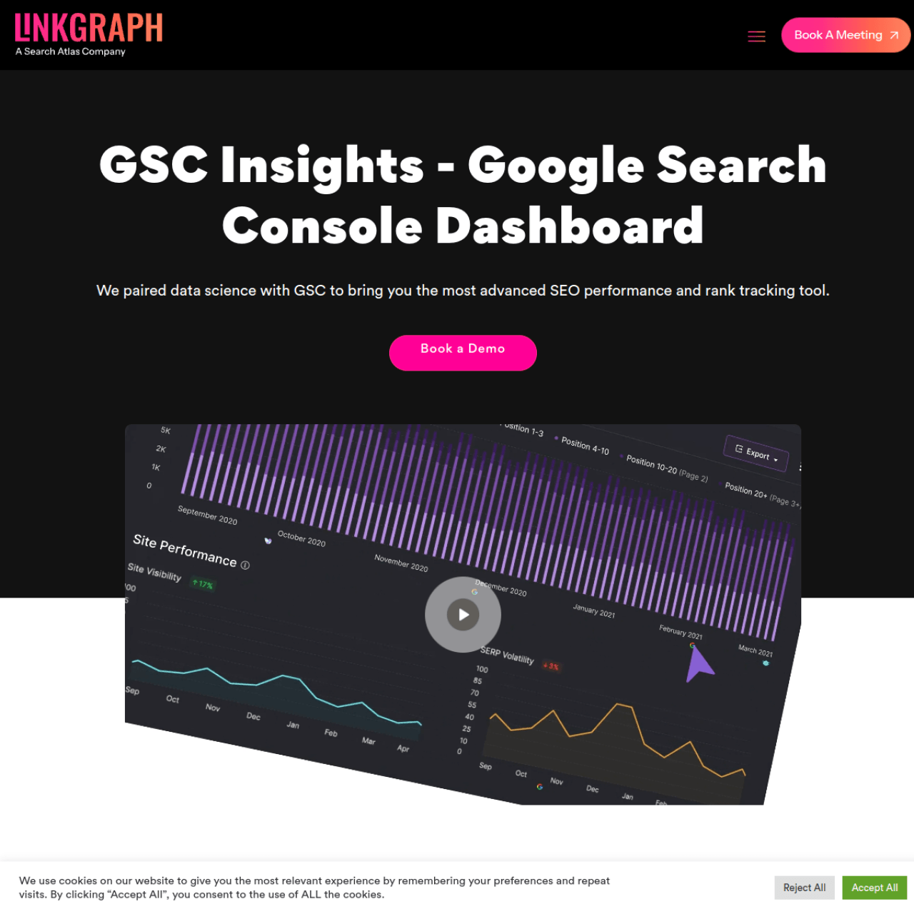 GSC Insights - Google Search Console Dashboard screenshot 1
