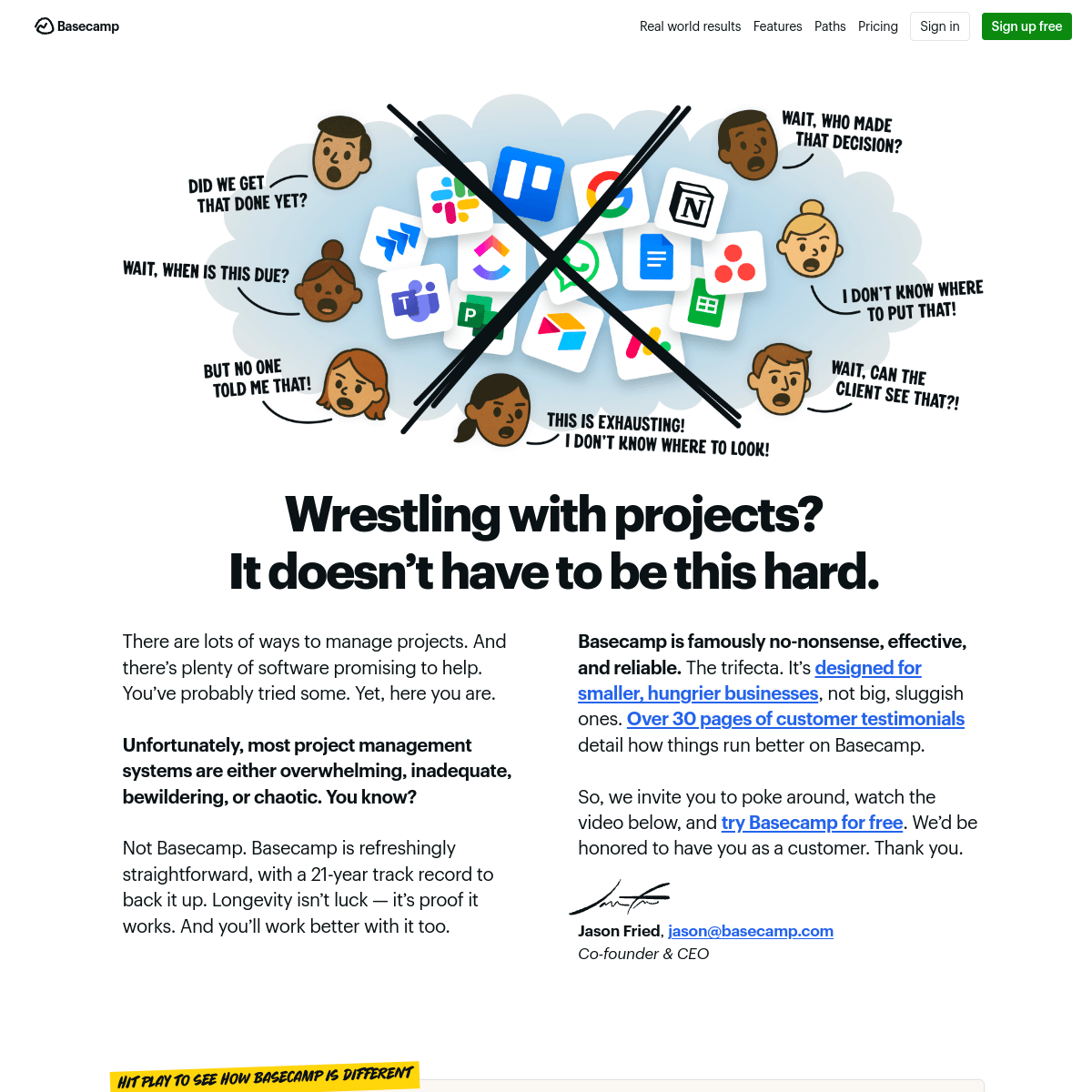 BaseCamp screenshot 1