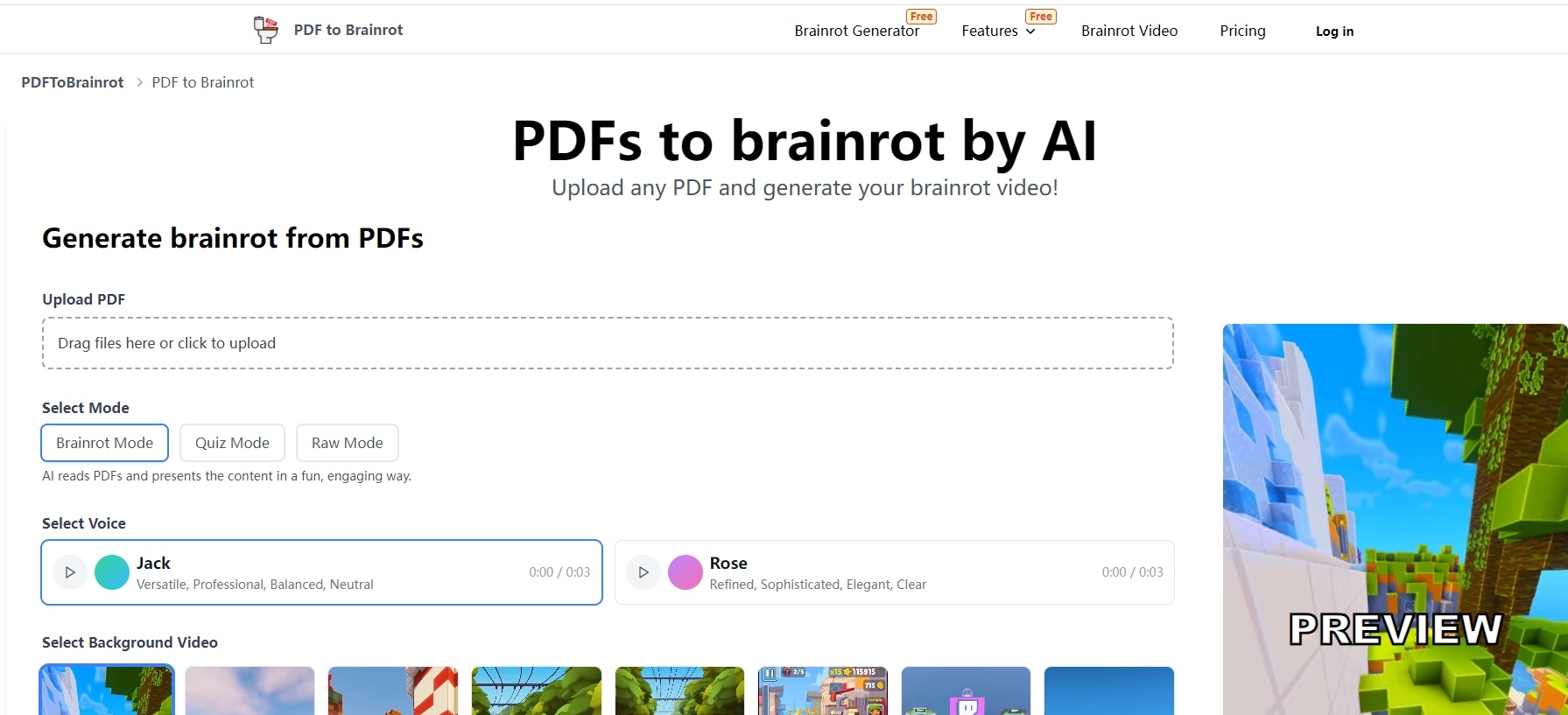 PDF to Brainrot