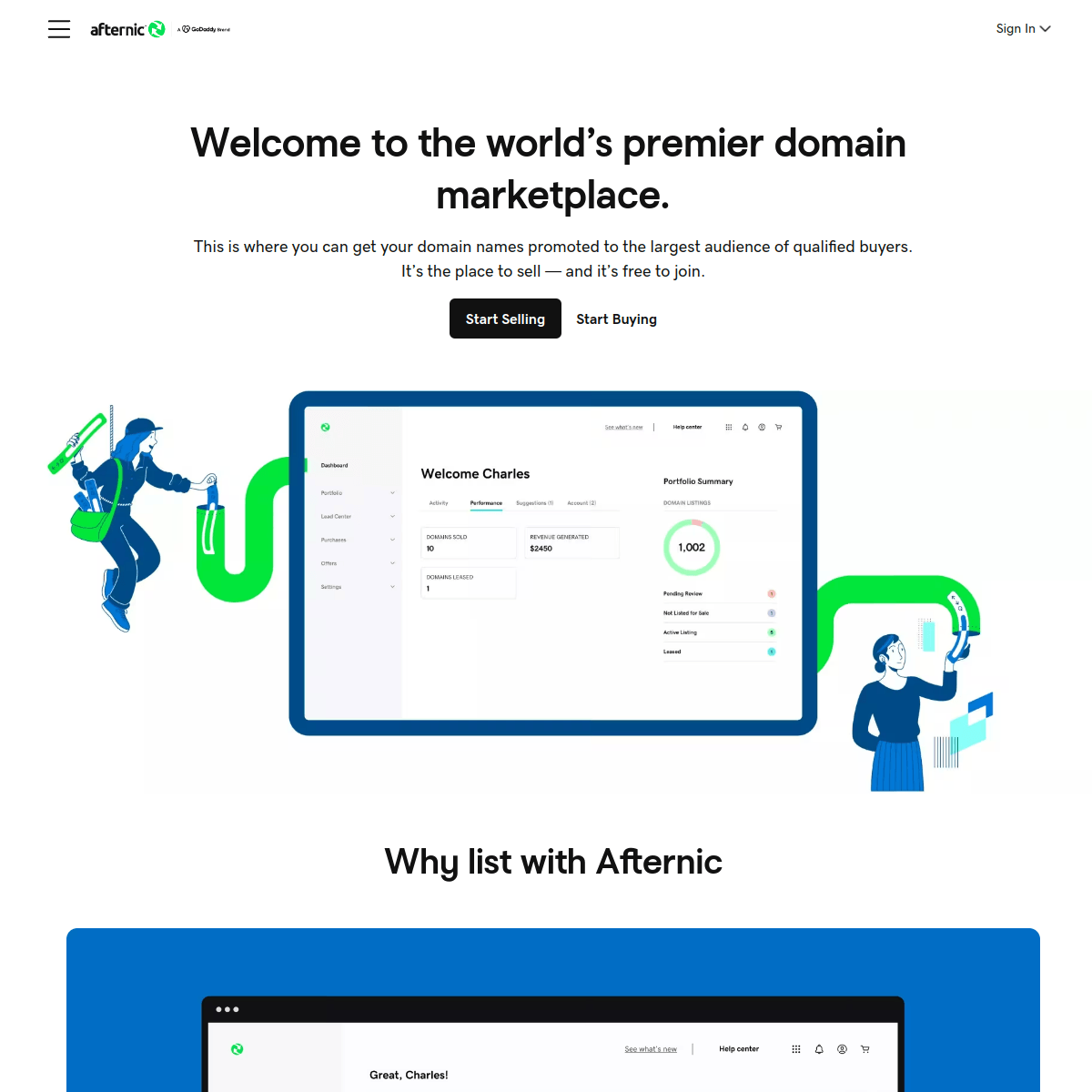 Afternic screenshot 1