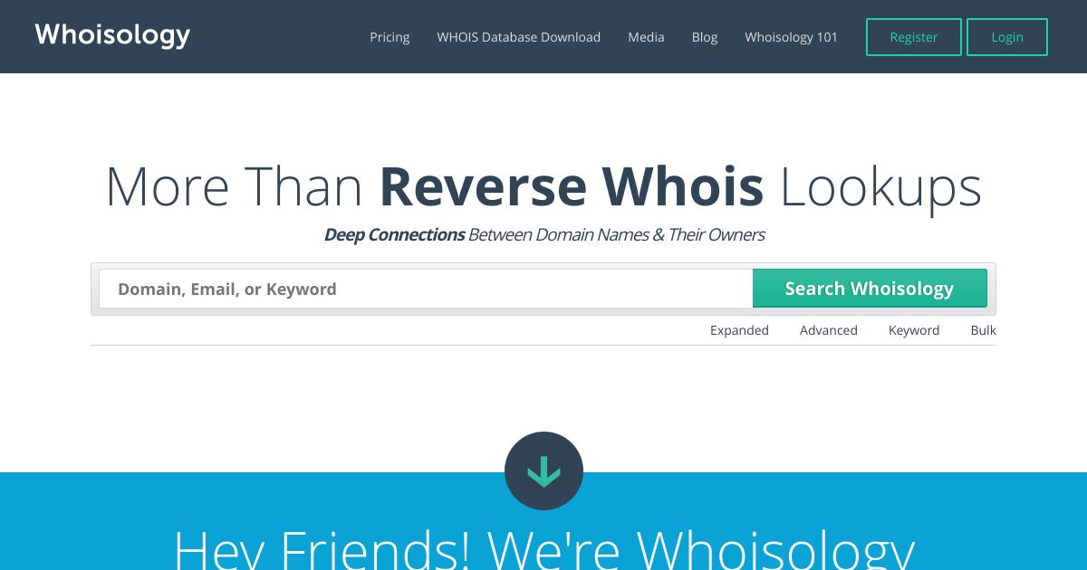 Whoisology screenshot 1
