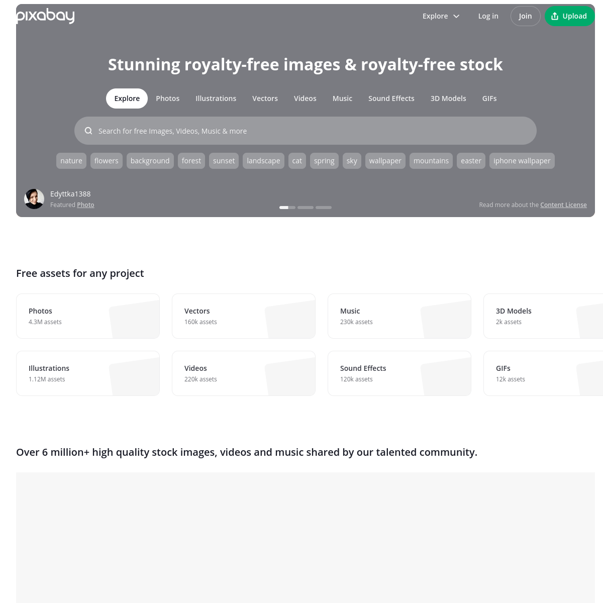Pixabay screenshot 1