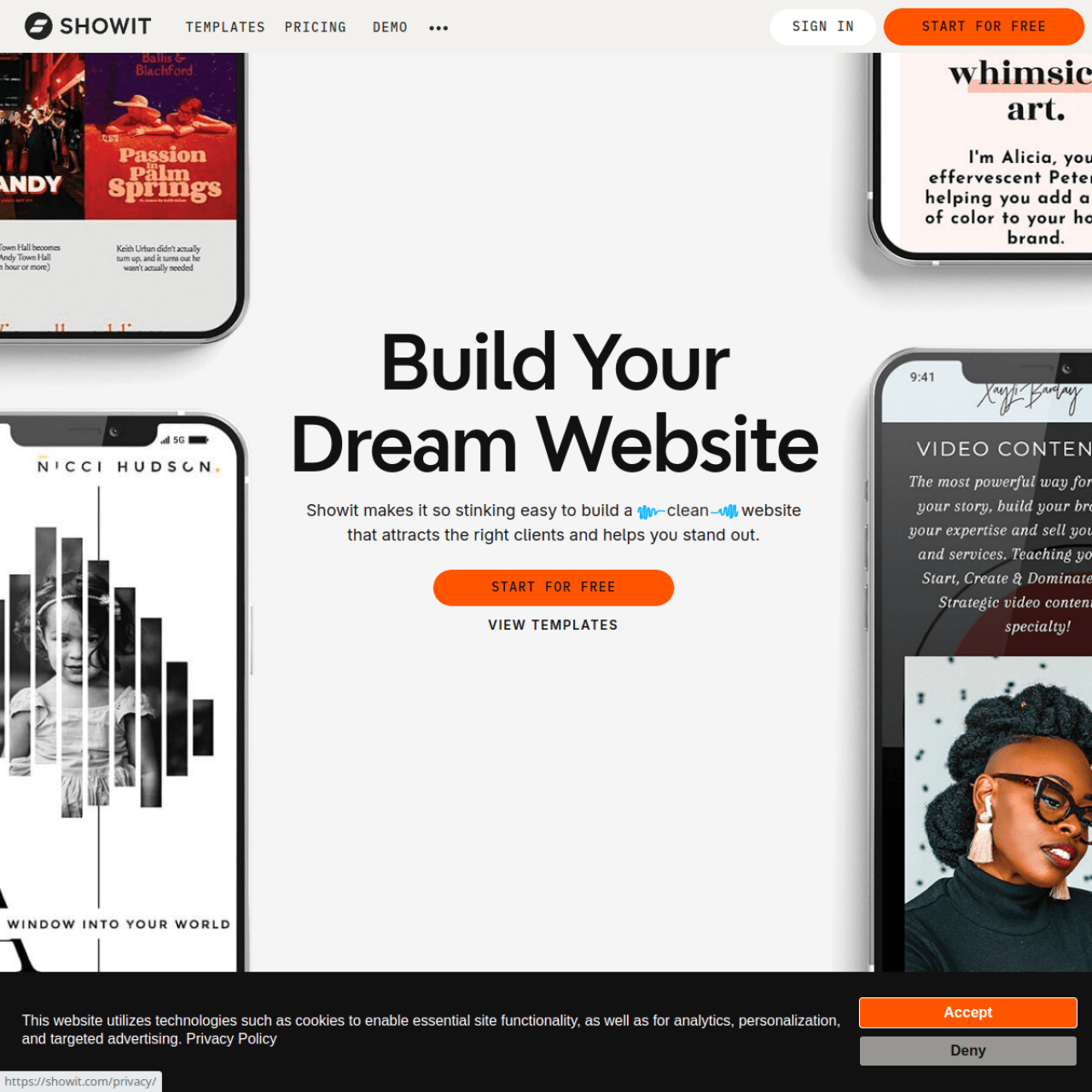 Showit screenshot 1
