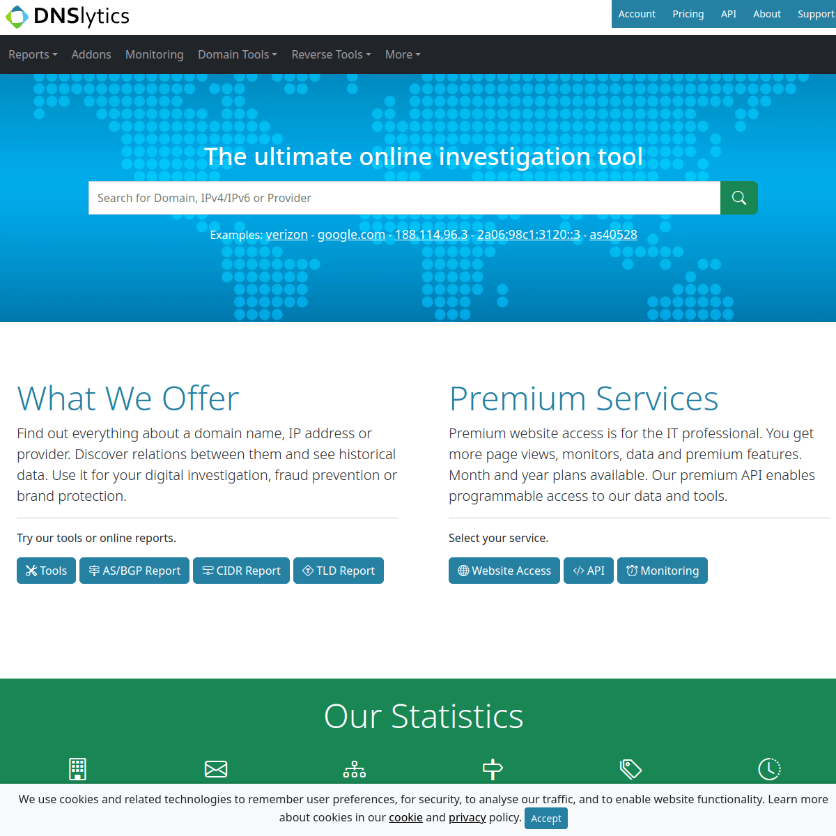DNSlytics screenshot 1