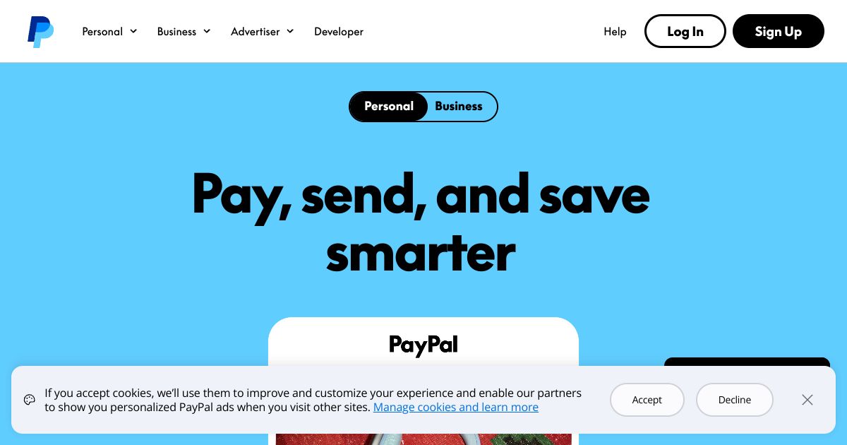 Paypal screenshot 1