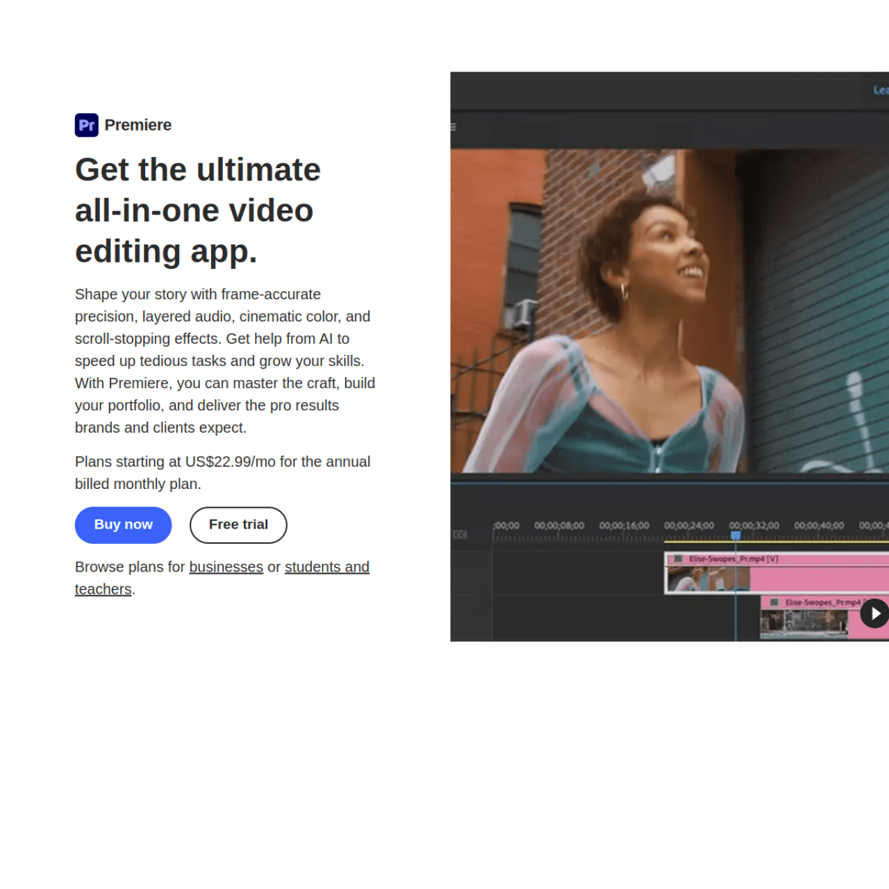 Adobe Premiere Rush screenshot 1