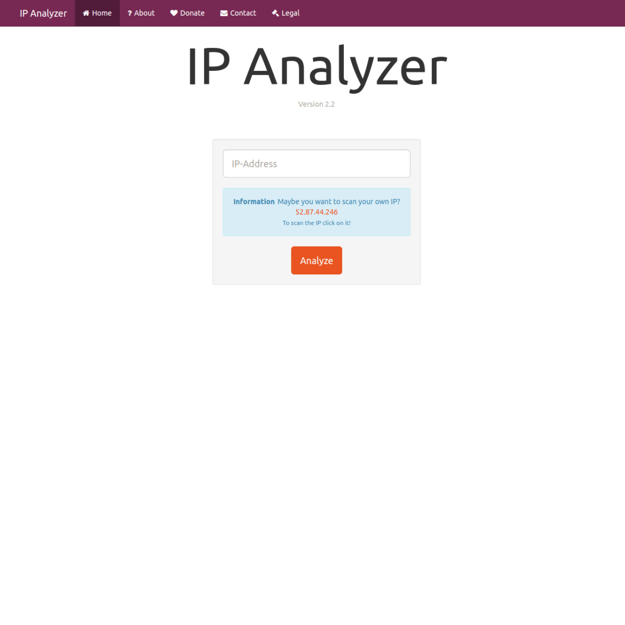 Ipalyzer screenshot 1