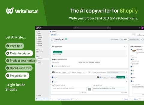 WriteText.ai for Shopify