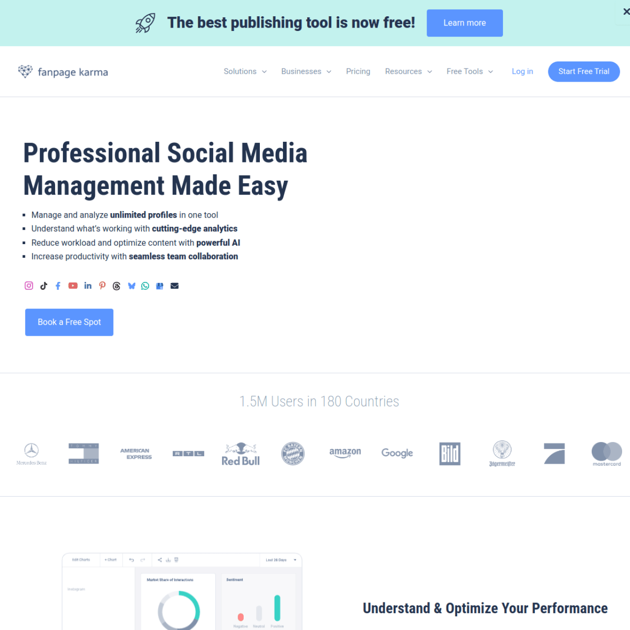 FanpageKarma screenshot 1