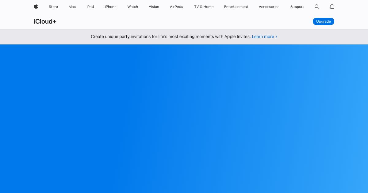 Apple iCloud screenshot 1