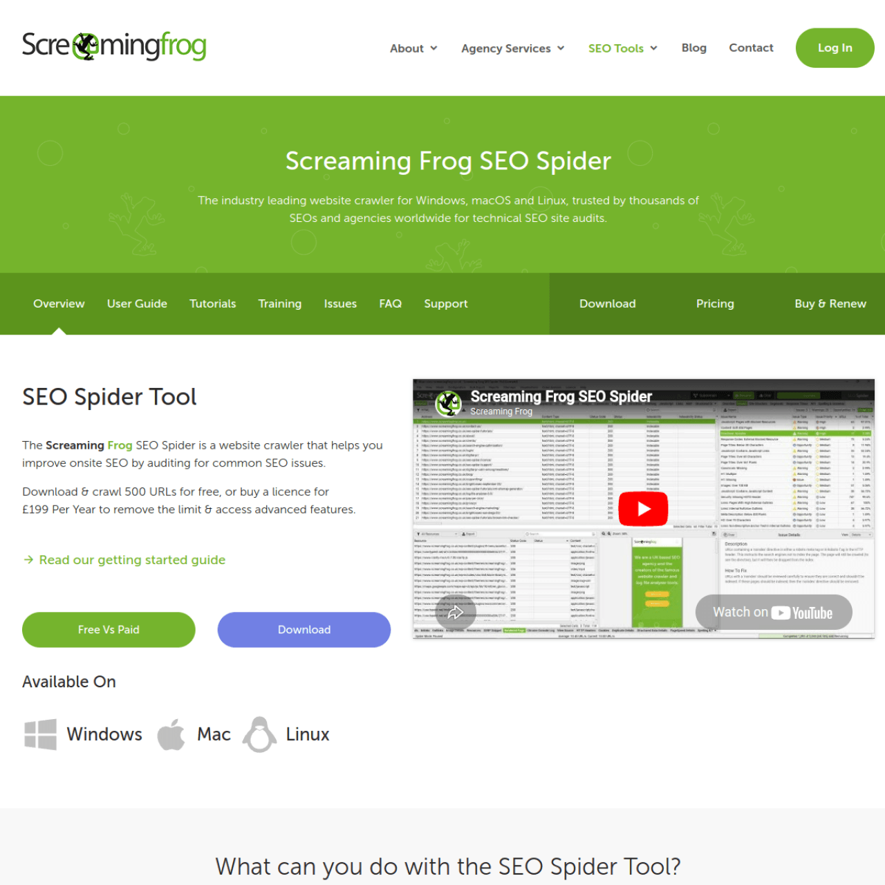 Screaming Frog SEO Spider screenshot 1