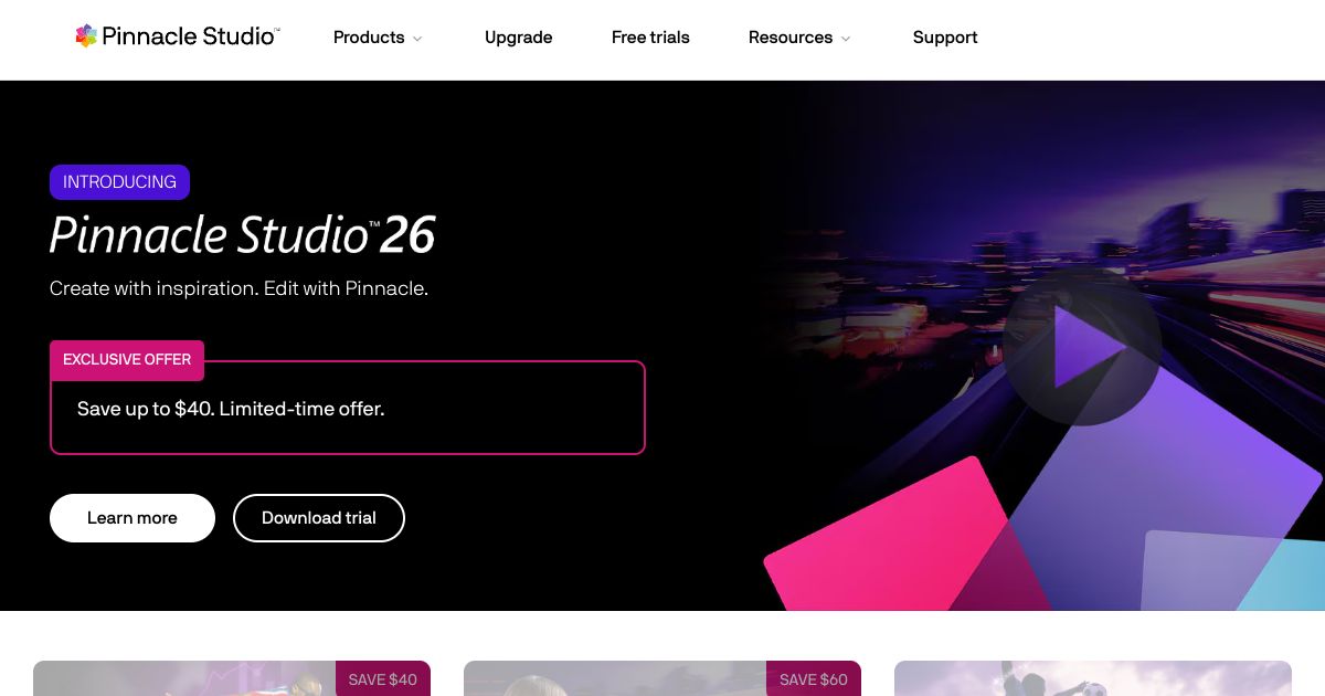 Pinnacle Studio screenshot 1