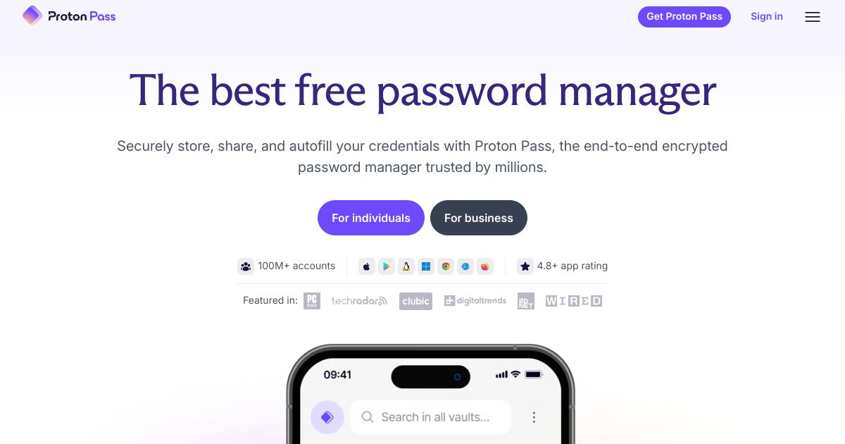 Proton Pass screenshot 1