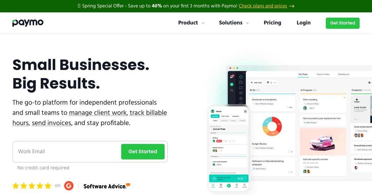Paymo screenshot 1
