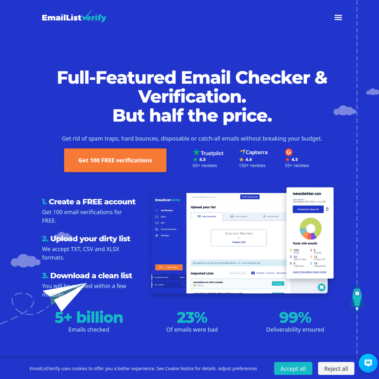 EmailListVerify screenshot 1