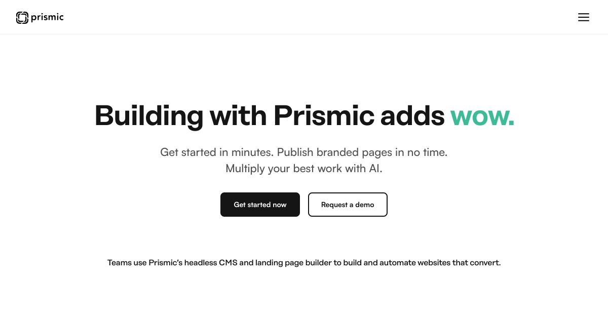 Prismic screenshot 1