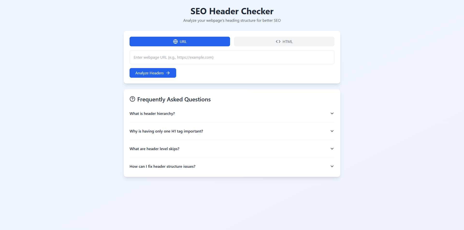 SEO Header Checker