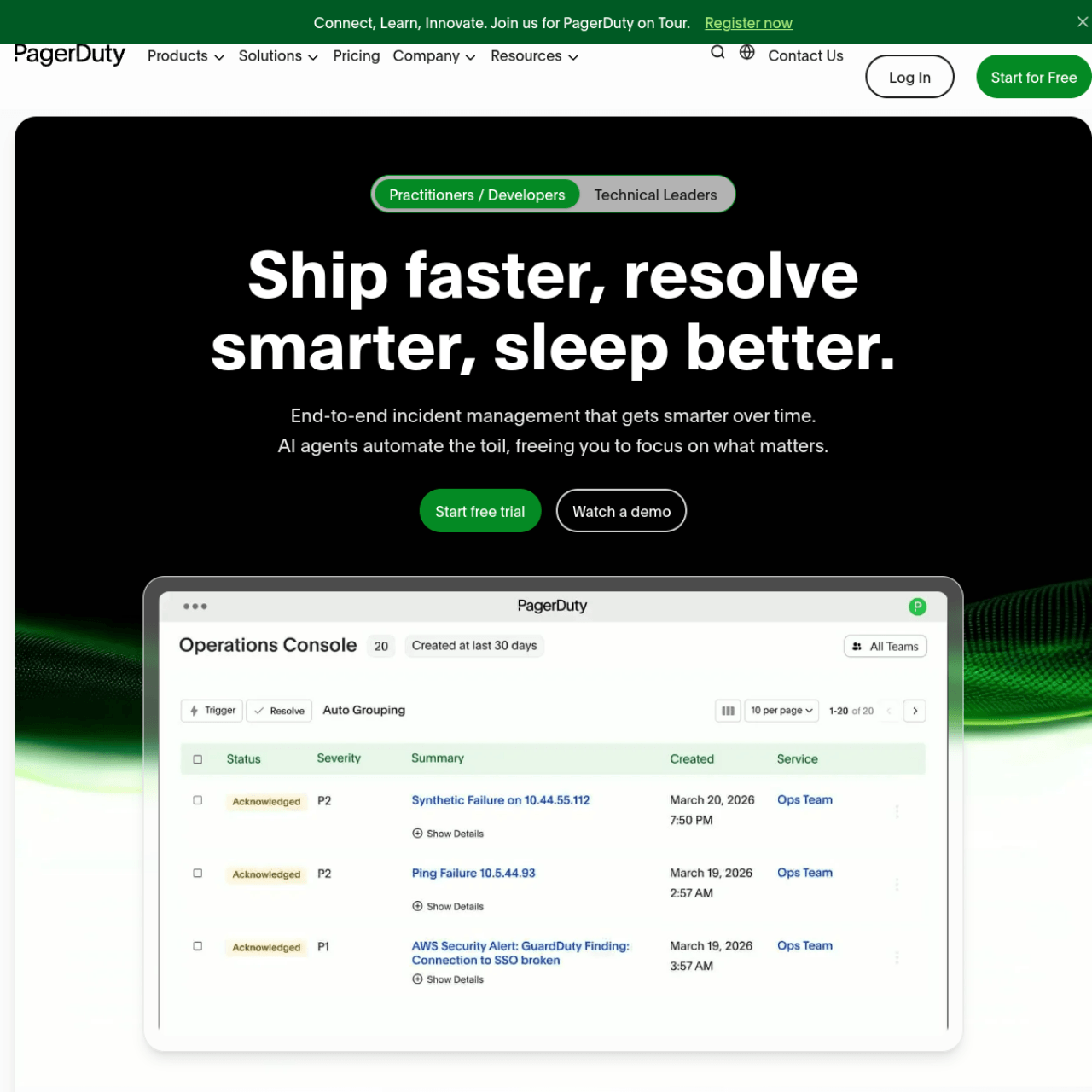 PagerDuty screenshot 1