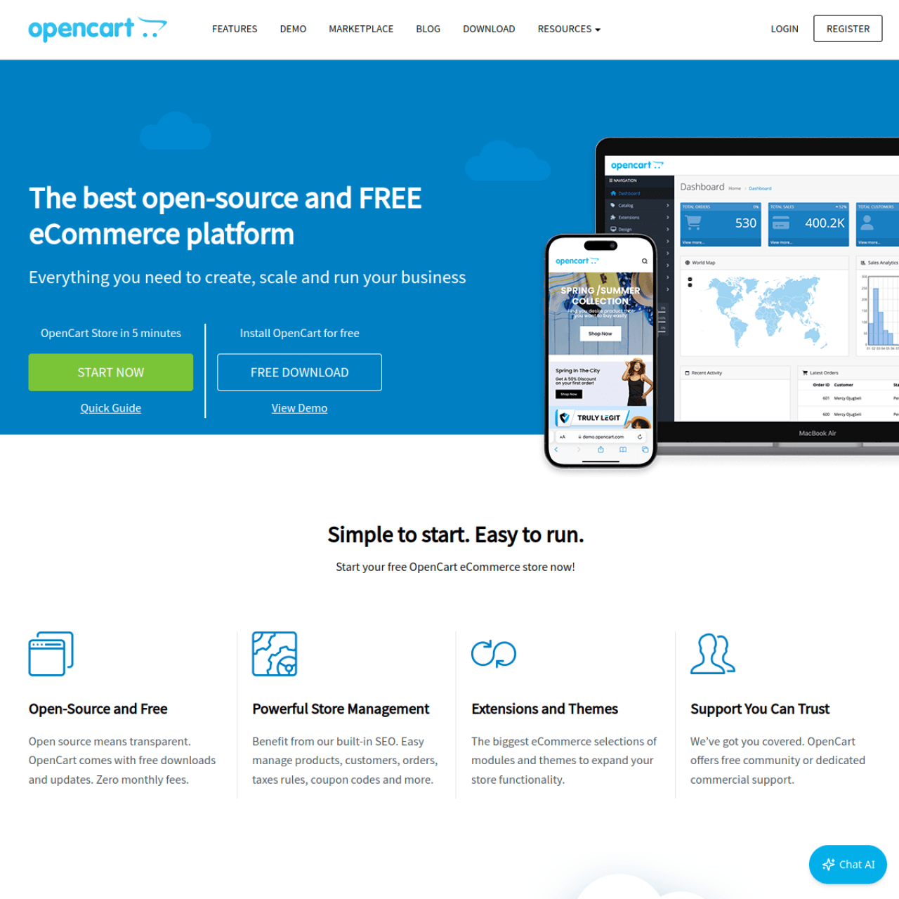OpenCart screenshot 1