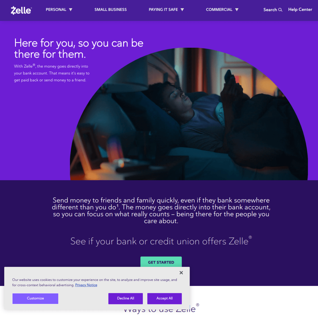 Zelle screenshot 1